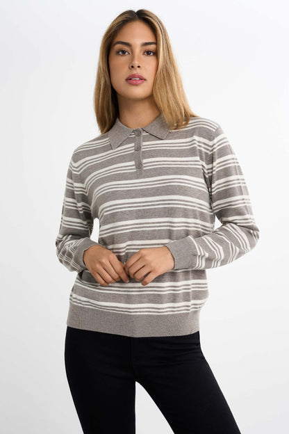 Knitted Pique Sweater