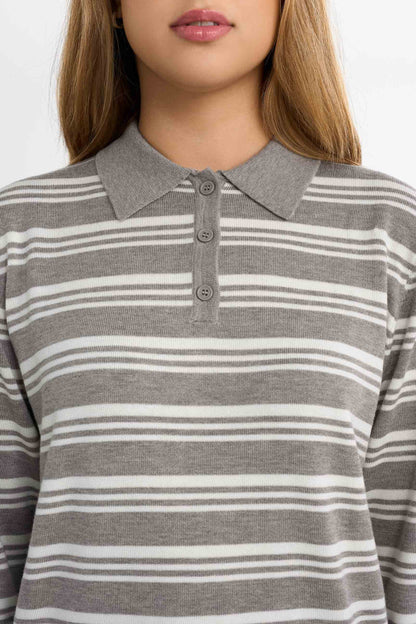 Knitted Pique Sweater