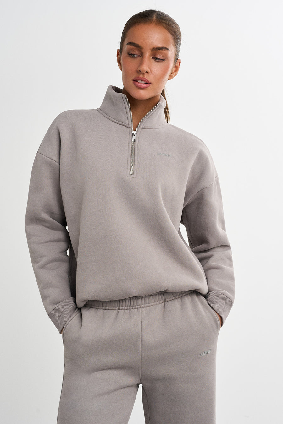 Half Zip Sweater · Khaki