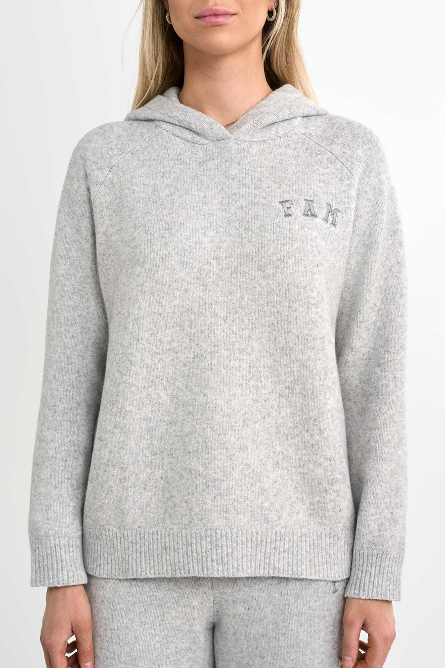 Legacy Knit Hoodie · Grey