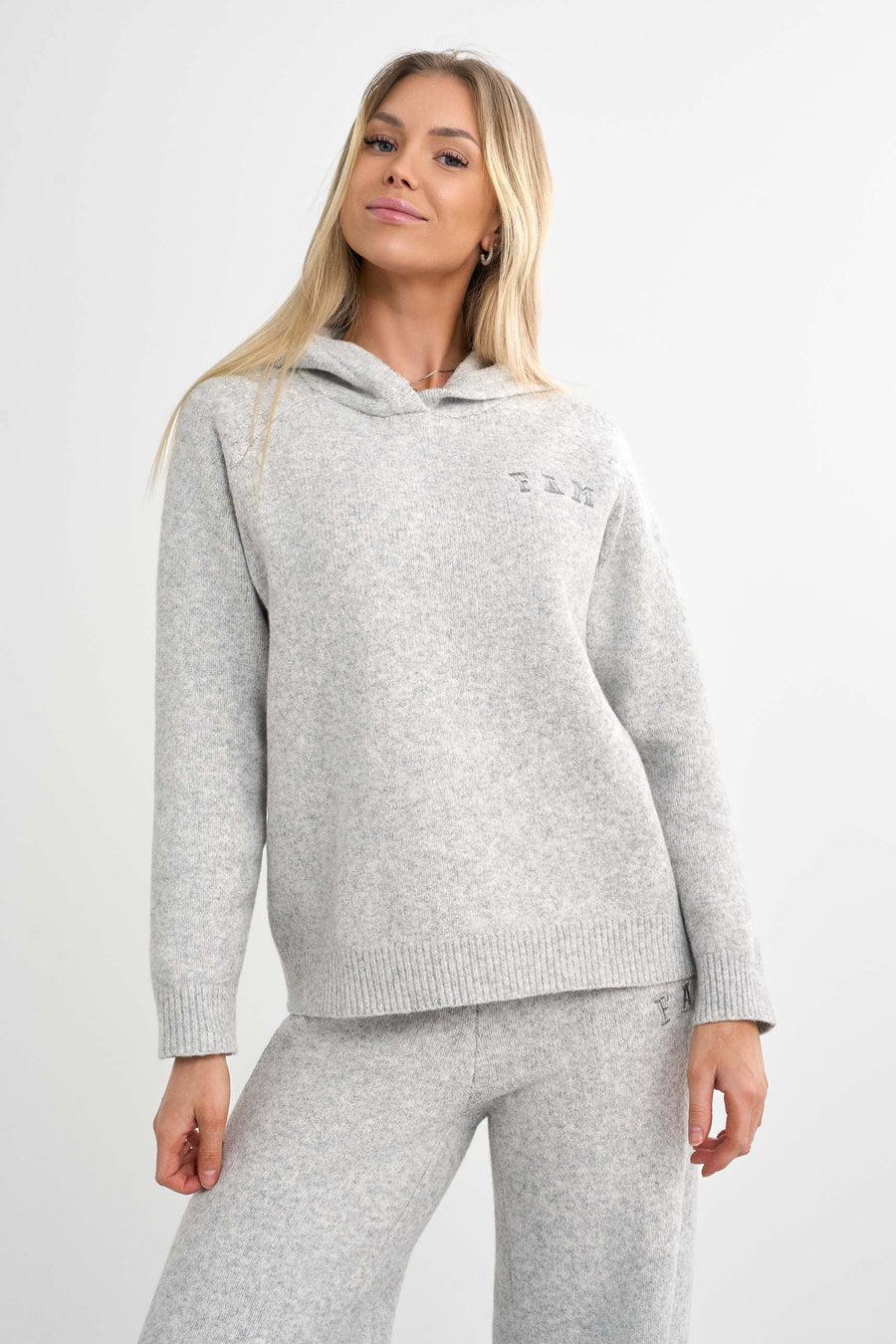Legacy Knit Hoodie · Grey