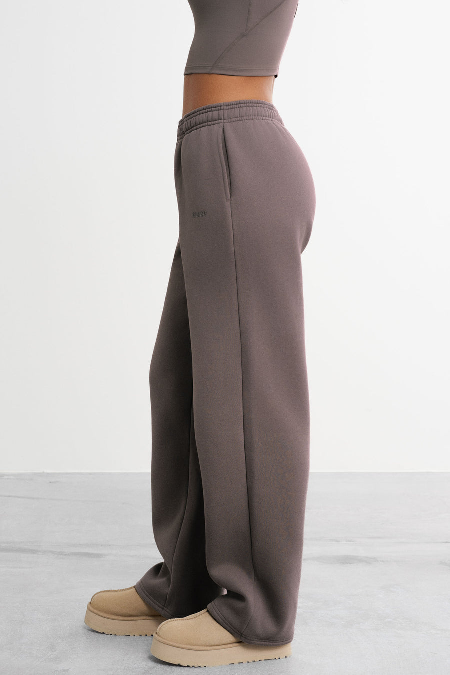 Straight Leg Sweatpants · Mocha Grey